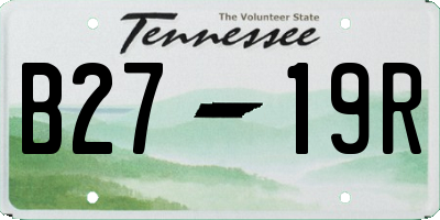 TN license plate B2719R