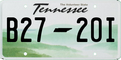 TN license plate B2720I