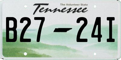 TN license plate B2724I