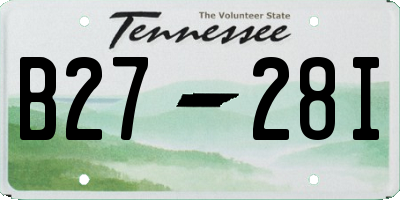 TN license plate B2728I