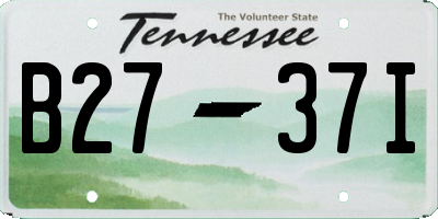 TN license plate B2737I