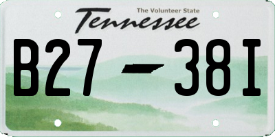 TN license plate B2738I