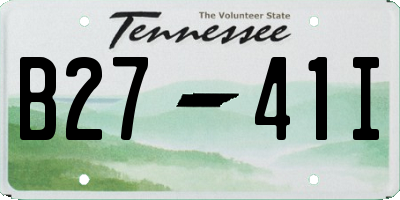 TN license plate B2741I