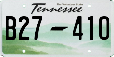 TN license plate B2741O
