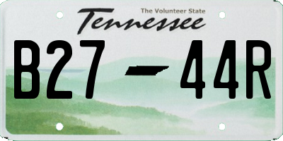 TN license plate B2744R