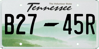 TN license plate B2745R