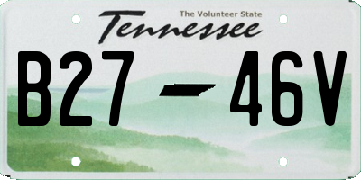 TN license plate B2746V