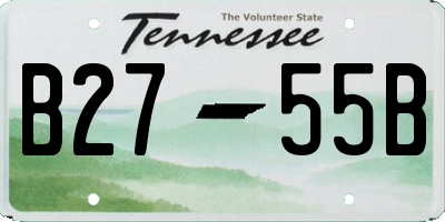 TN license plate B2755B