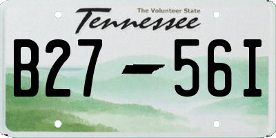 TN license plate B2756I