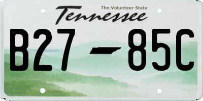 TN license plate B2785C