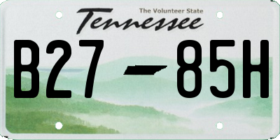 TN license plate B2785H