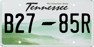 TN license plate B2785R
