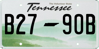 TN license plate B2790B