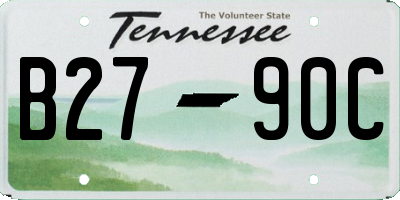 TN license plate B2790C