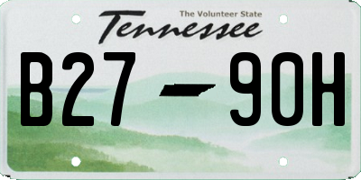 TN license plate B2790H