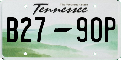 TN license plate B2790P