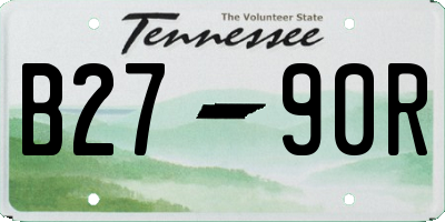 TN license plate B2790R