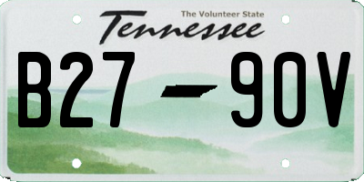 TN license plate B2790V