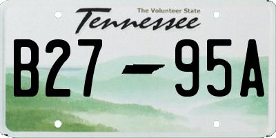 TN license plate B2795A
