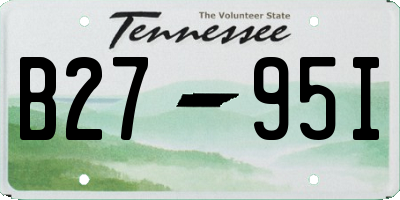 TN license plate B2795I