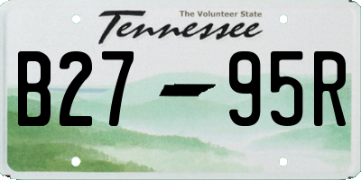 TN license plate B2795R