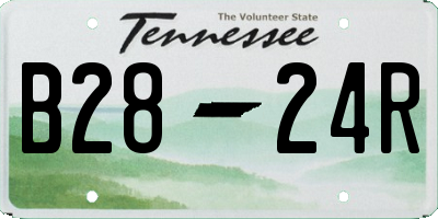 TN license plate B2824R