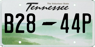 TN license plate B2844P