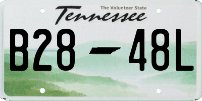 TN license plate B2848L