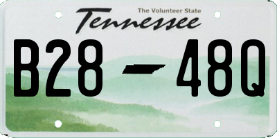 TN license plate B2848Q