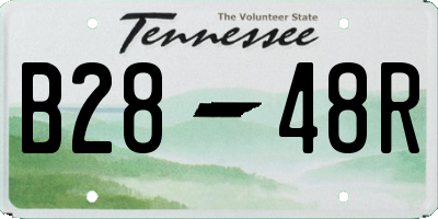 TN license plate B2848R