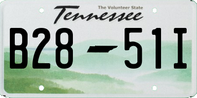 TN license plate B2851I