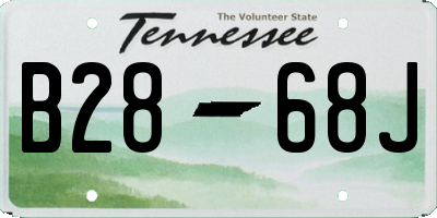 TN license plate B2868J