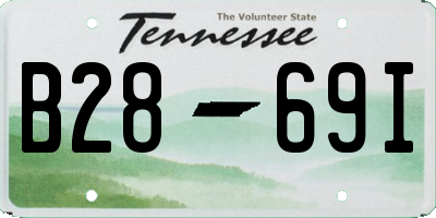 TN license plate B2869I