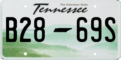 TN license plate B2869S