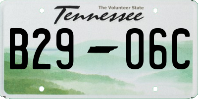 TN license plate B2906C