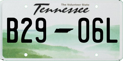 TN license plate B2906L