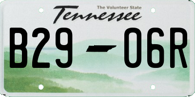 TN license plate B2906R