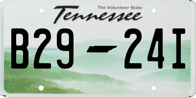 TN license plate B2924I
