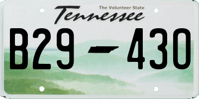 TN license plate B2943O