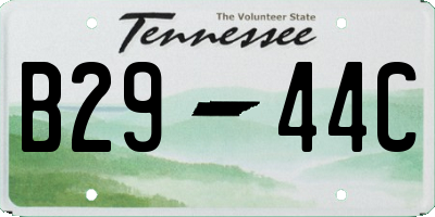 TN license plate B2944C