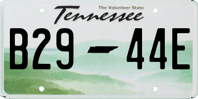 TN license plate B2944E