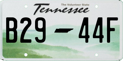 TN license plate B2944F