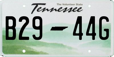 TN license plate B2944G