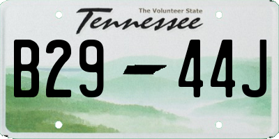 TN license plate B2944J