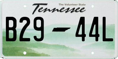 TN license plate B2944L