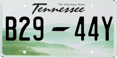 TN license plate B2944Y