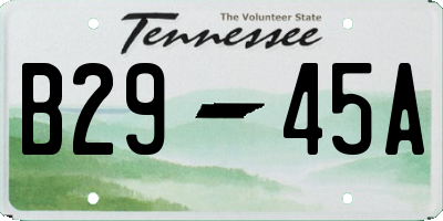 TN license plate B2945A