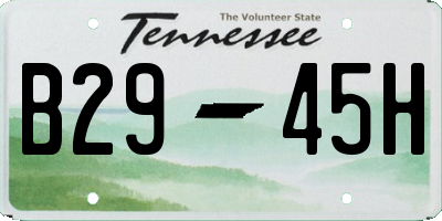 TN license plate B2945H
