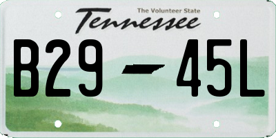 TN license plate B2945L