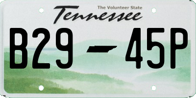 TN license plate B2945P